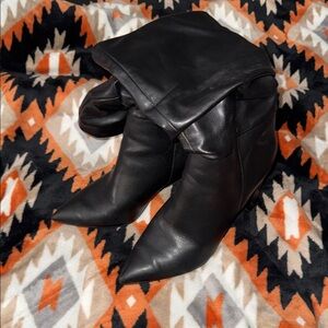 Marc Fisher Black Leather Women's Boots